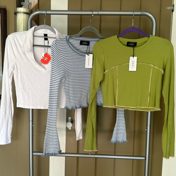 Cider Tops - Lot of 3 NWT Cider crop tops